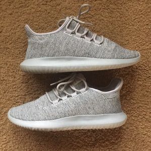 Mens grey Adidas Tubulars